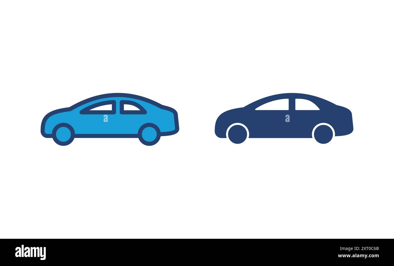 Car icon vector. car vector icon. small sedan Stock Vector