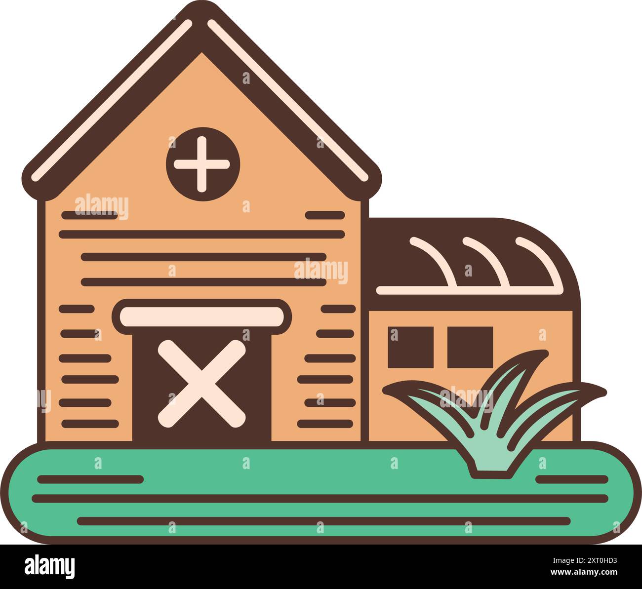 farm barn and field agriculture Stock Vector Image & Art - Alamy