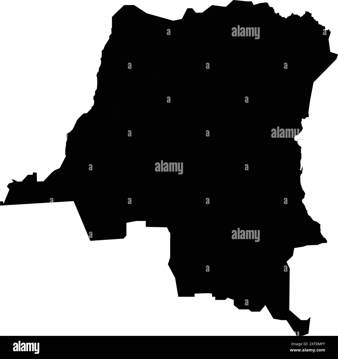 Republic congo simple map Stock Vector Images - Alamy