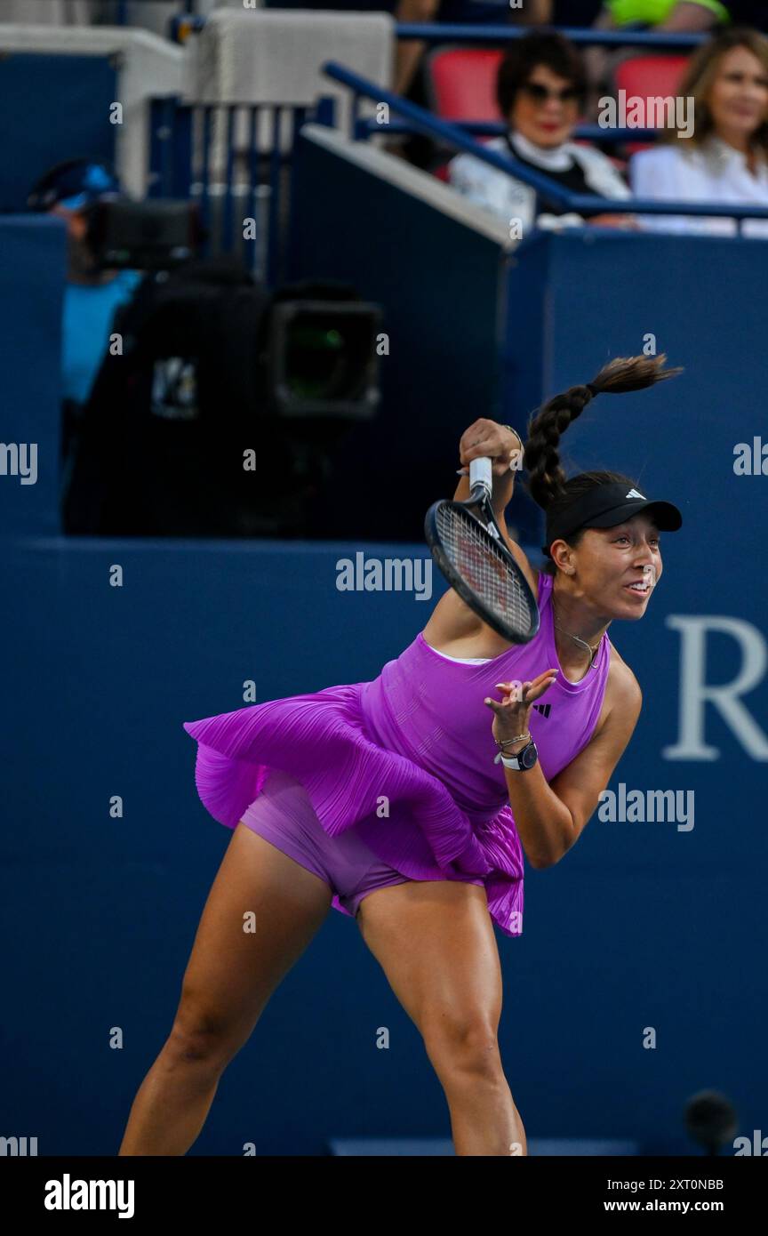 Toronto, Canada. 12th Aug 2024. American tennis player Jessica Pegula