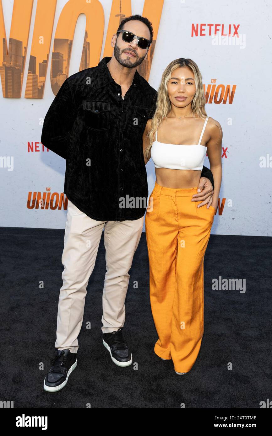 Los Angeles, USA. 12th Aug, 2024. Daniel Sunjata and Pwinty attend the