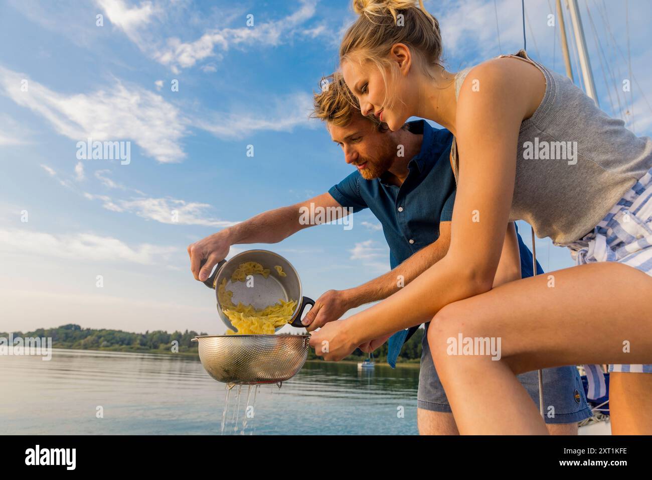 Together on a boat hi-res stock photography and images - Alamy
