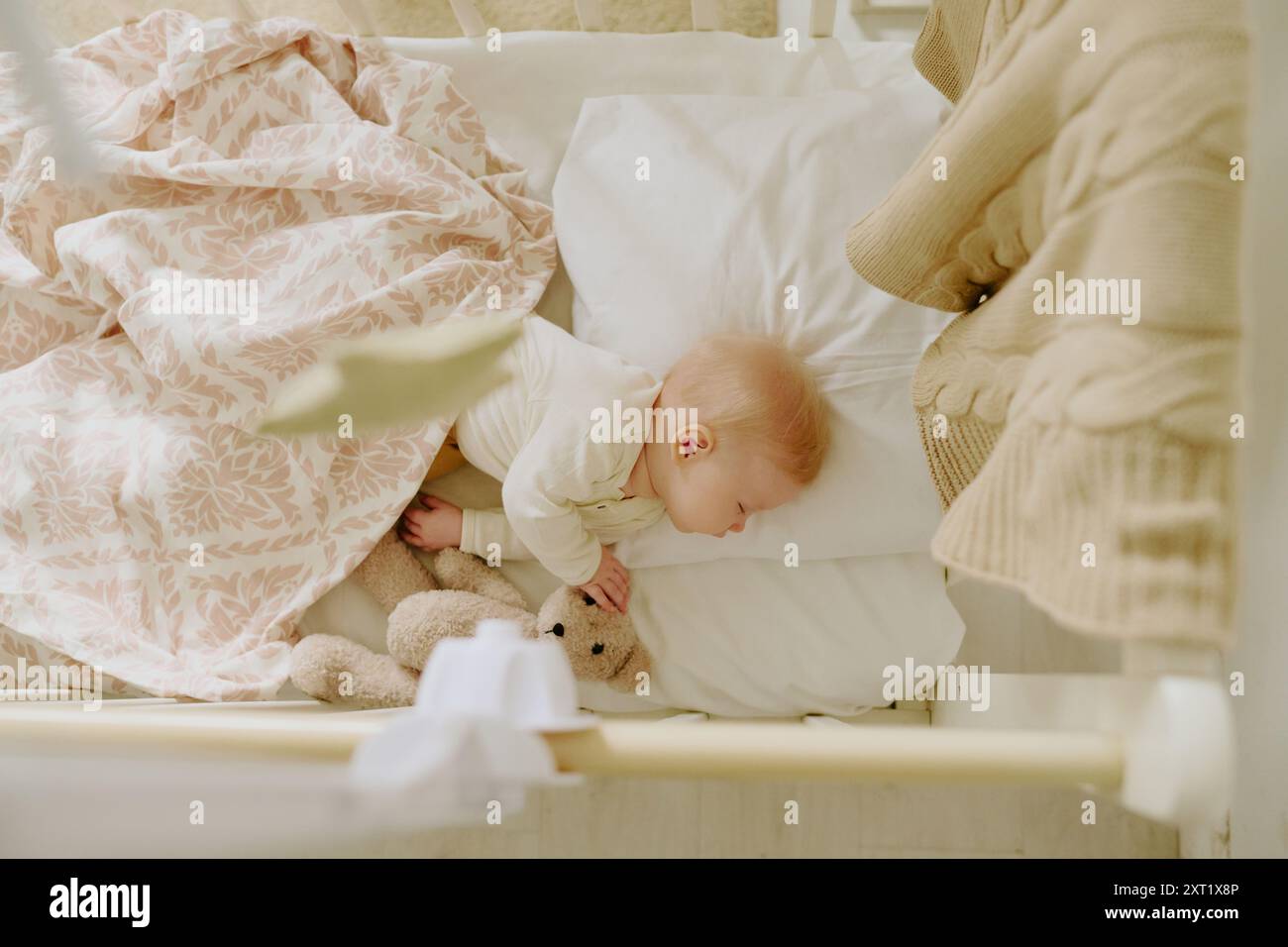 Child resting peacefully in bed hi-res stock photography and images - Alamy