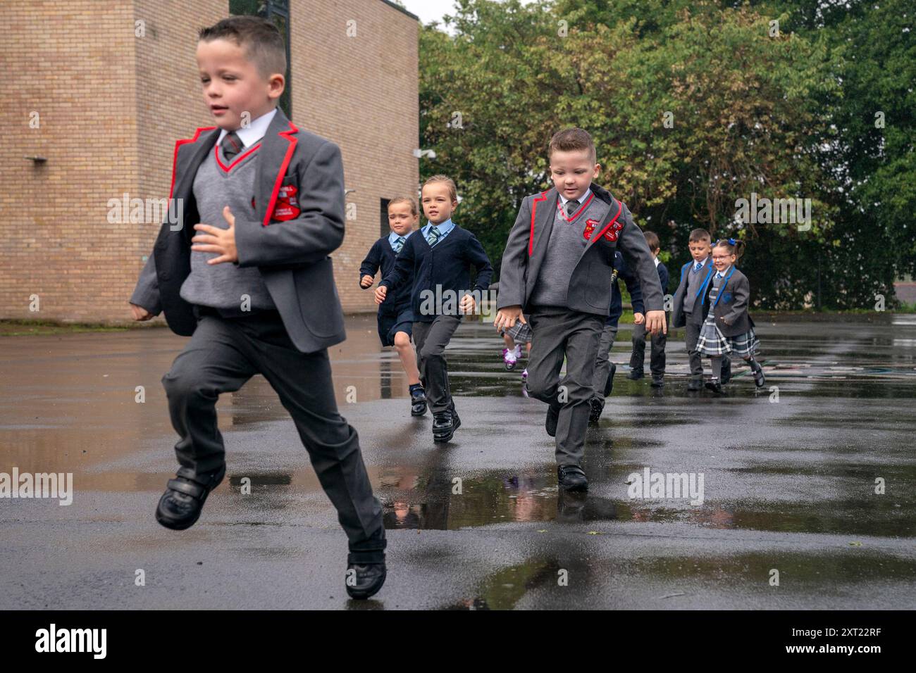 Some of the sets of twins that are due to start the new school term in