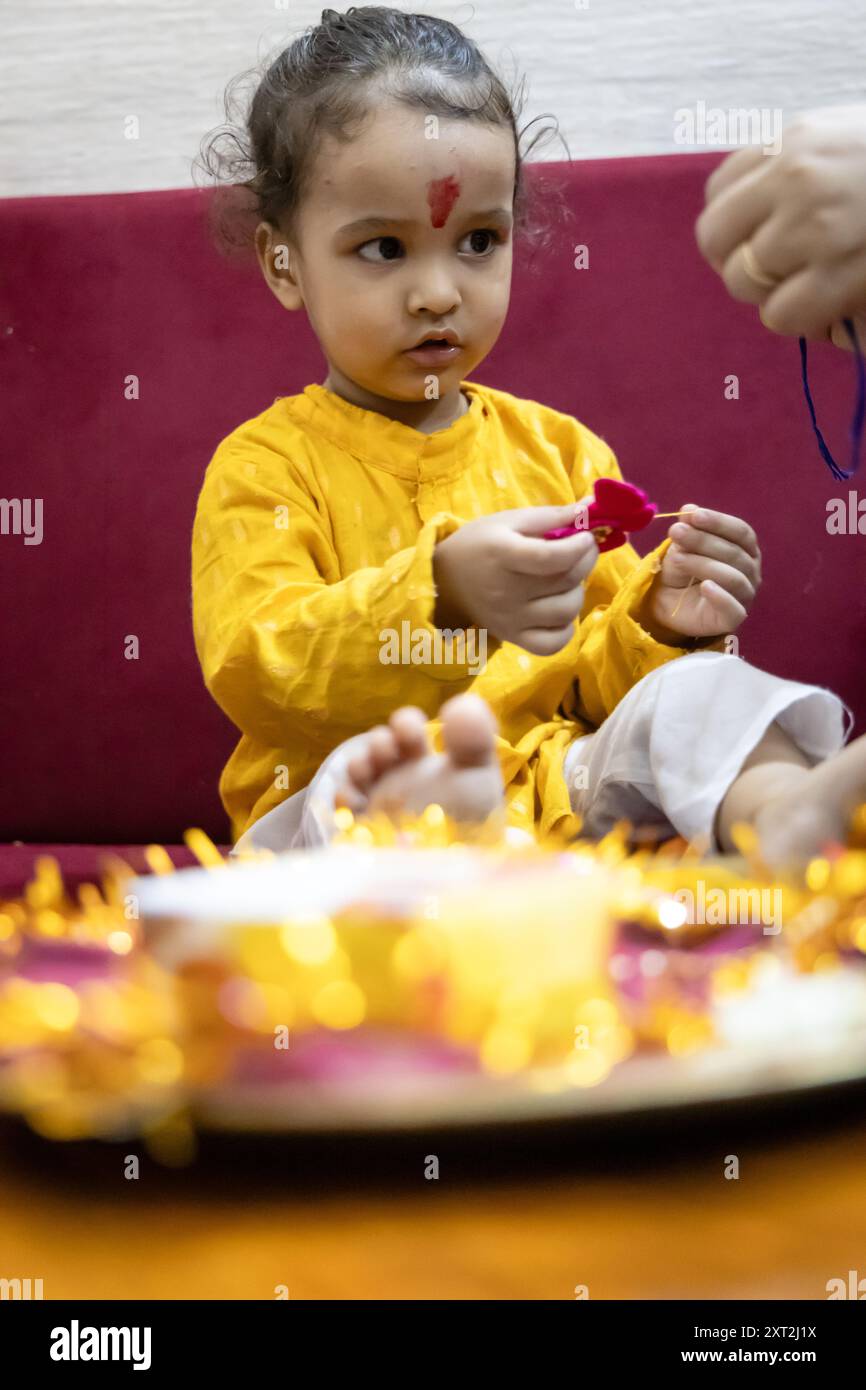 baby boy cute expression on the occasion of hindu raksha bandhan ...