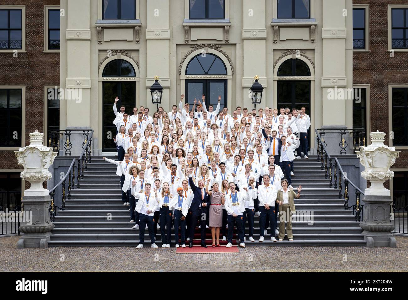 THE HAGUE - King Willem-Alexander and Queen Maxima during a reception ...