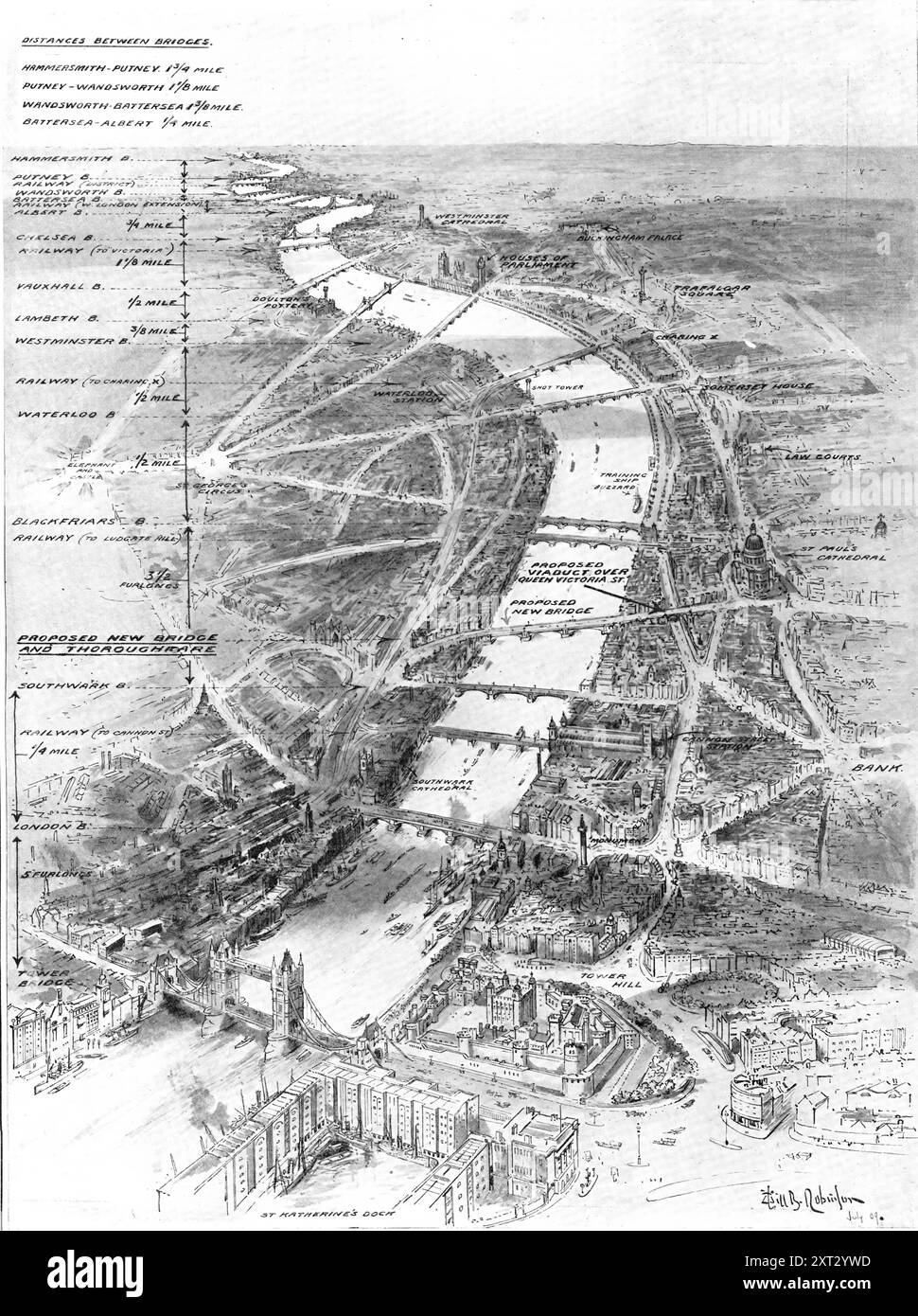 New crossing road bridge tower Black and White Stock Photos & Images ...