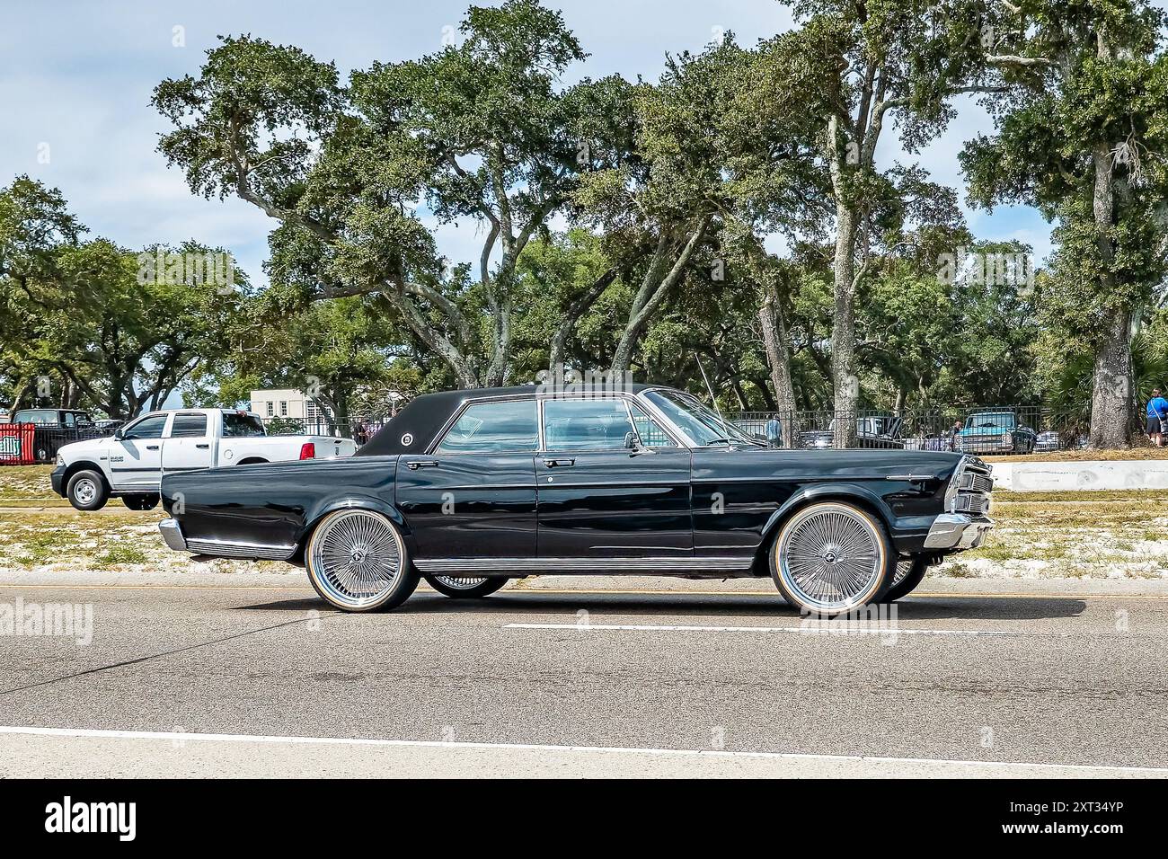Gulfport, MS - October 07, 2023: Wide angle side view of a 1966
