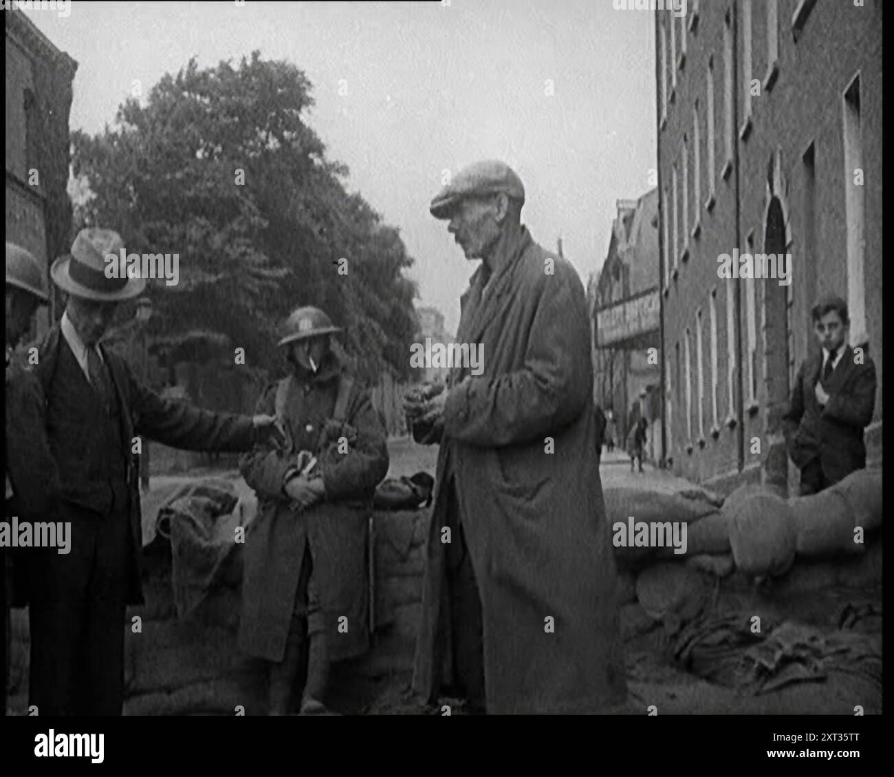 Men Being Stopped And Searched At A Roadblock In Ireland United men-being-stopped-and-searched-at-a-roadblock-in-ireland-united