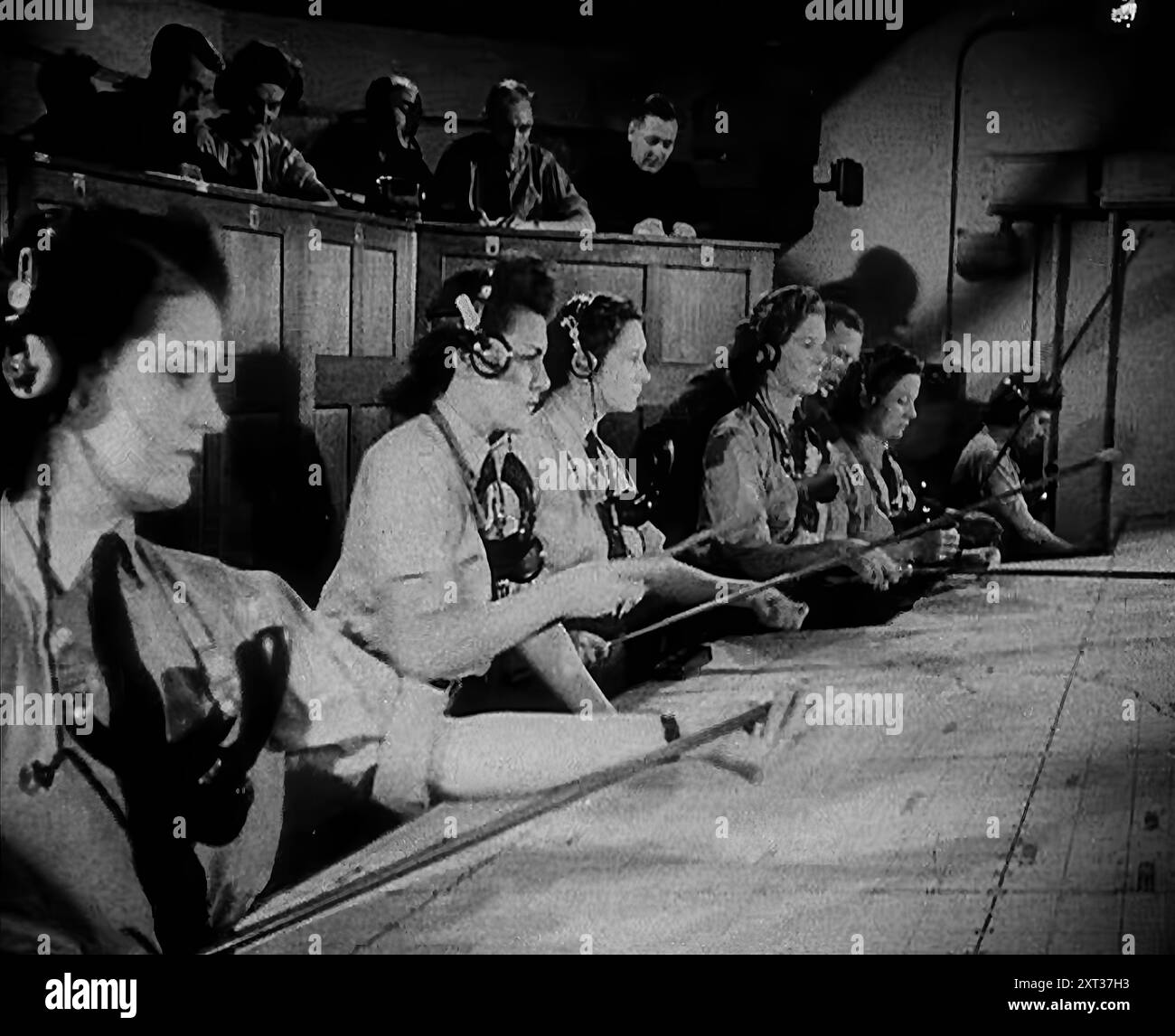 WAAF Plotters Working With Plotting Equipment, 1940. Britain during the ...