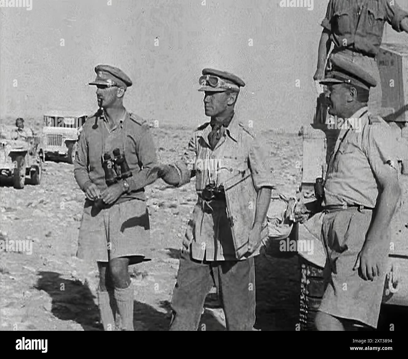 British Officers at El Alamein, 1942. Second World War: Egypt. 'The ...
