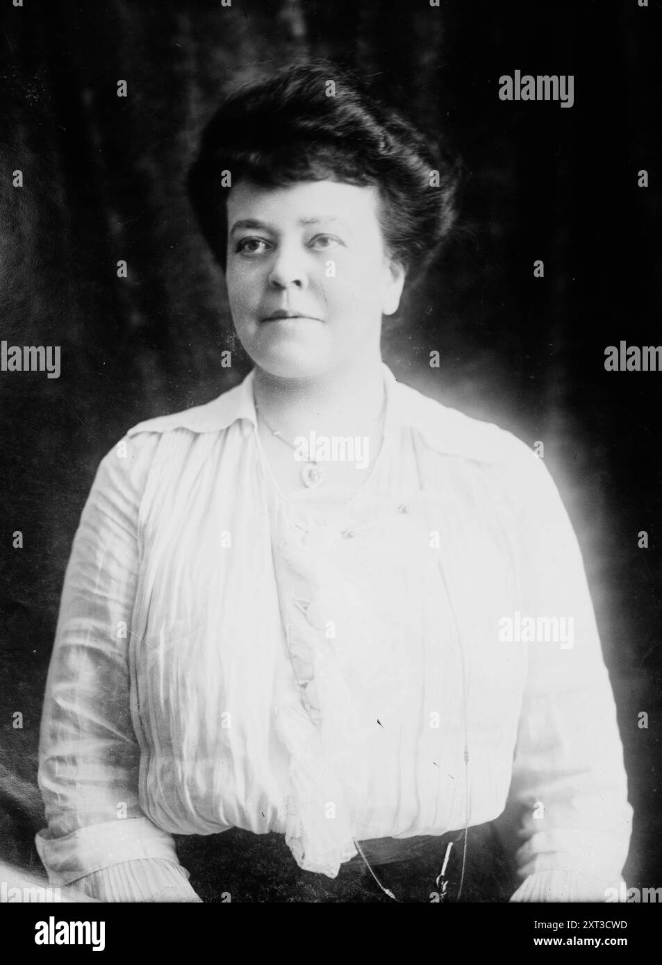 Mrs. O.H.P. Belmont, between c1915 and c1920. Shows Alva Belmont (1853-1933), formerly Alva Erskine Smith, who was married first to William Kissam Vanderbilt and then to Oliver Hazard Perry Belmont. Alva Belmont was a leader in the women's suffrage movement. Stock Photo