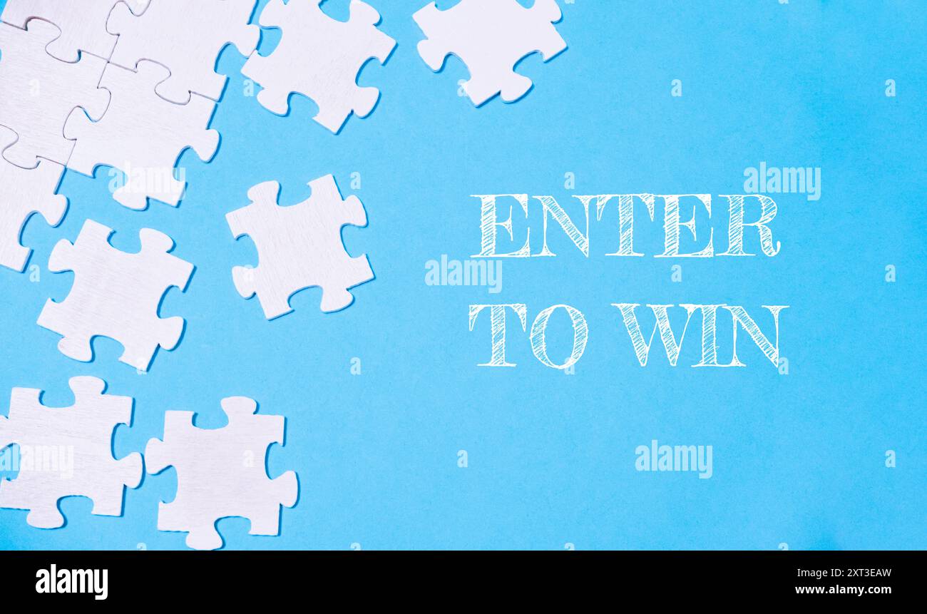 Answer To Win Enter win text written hi-res stock photography and images - Alamy