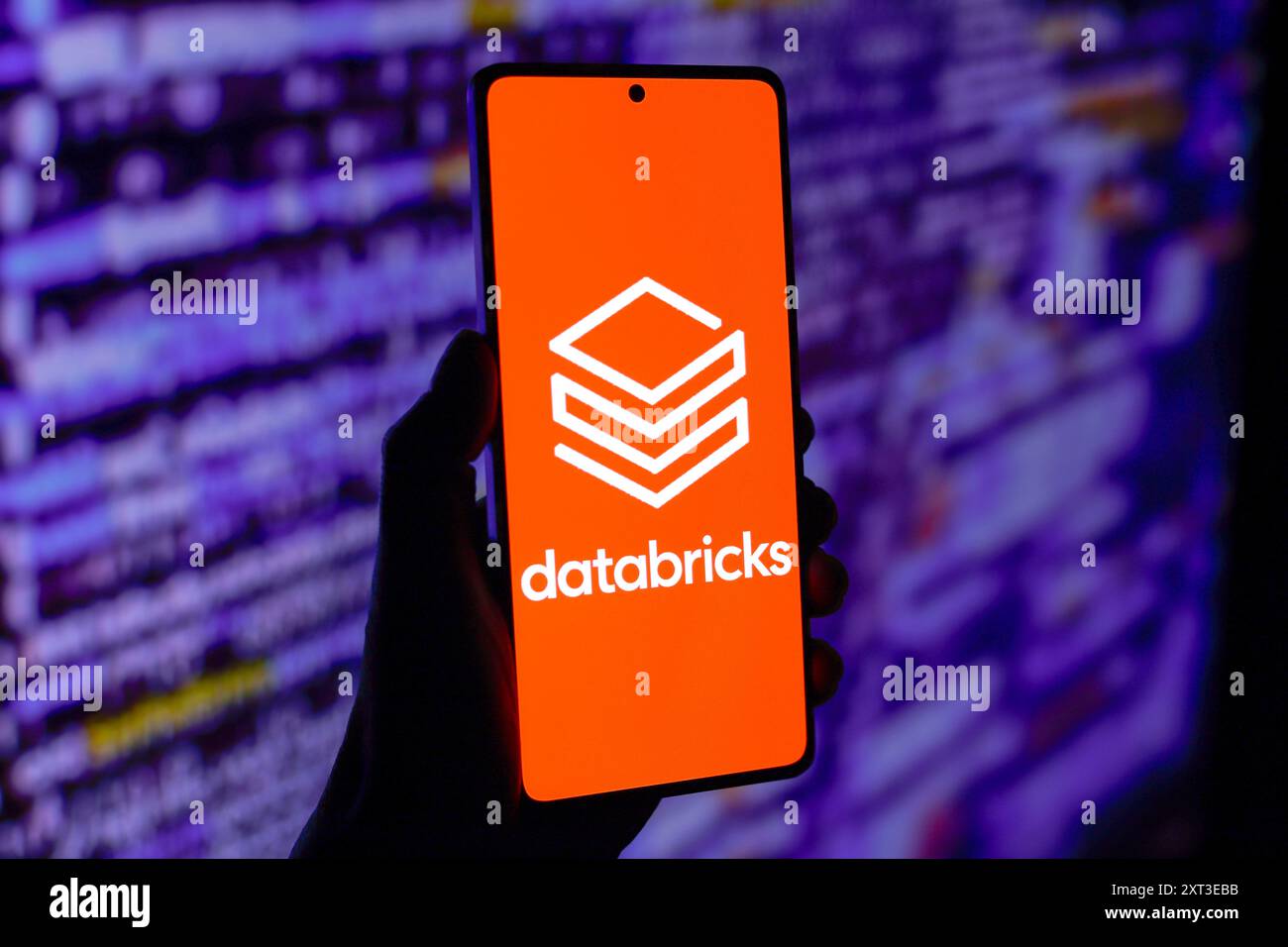 In this photo illustration, the Databricks logo is displayed on a ...