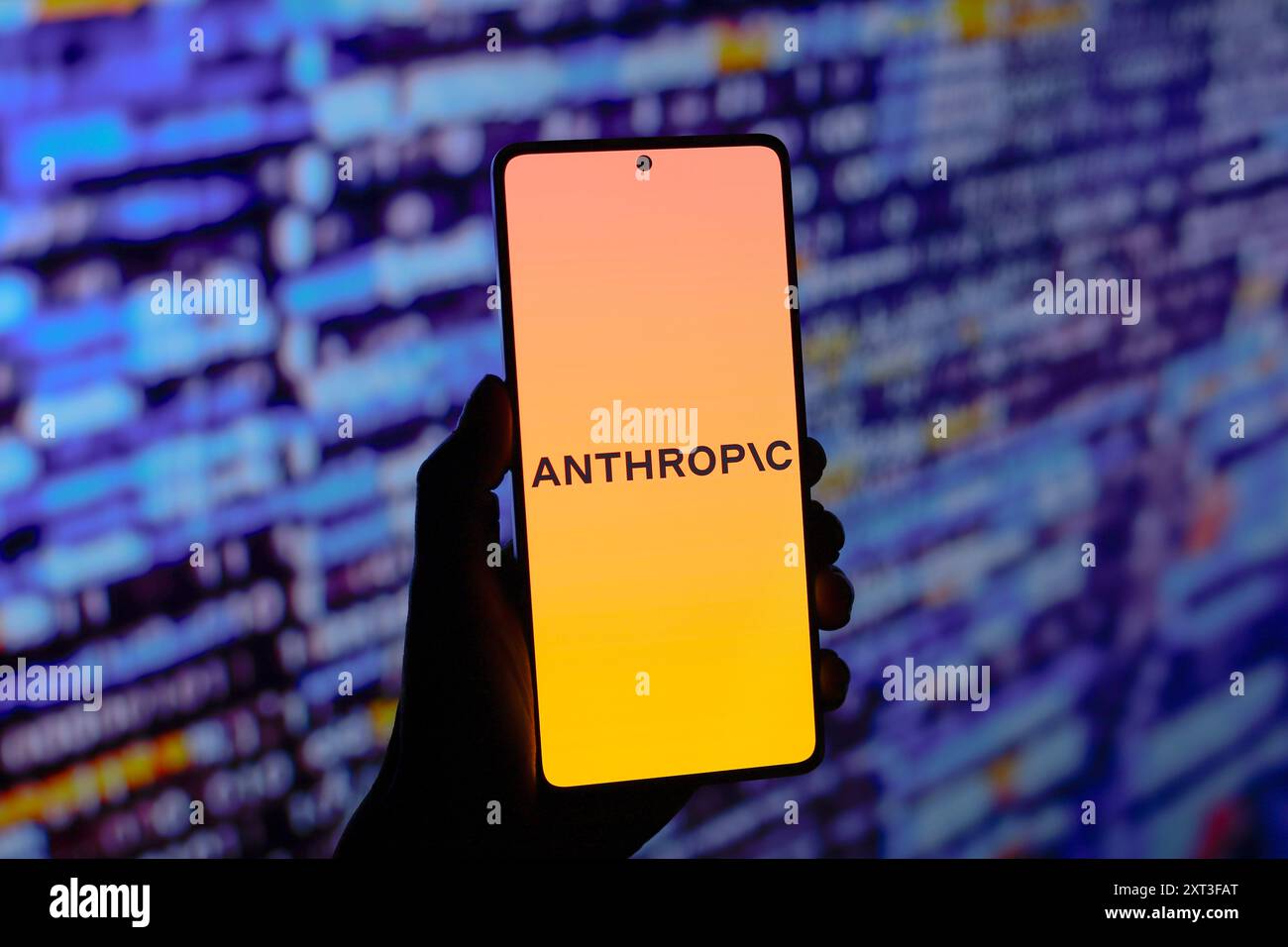 Paraguay. 13th Aug, 2024. In this photo illustration, the Anthropic logo is displayed on a smartphone screen. (Photo by Jaque Silva/SOPA Images/Sipa USA) *** Strictly for editorial news purposes only *** Credit: Sipa USA/Alamy Live News Stock Photo