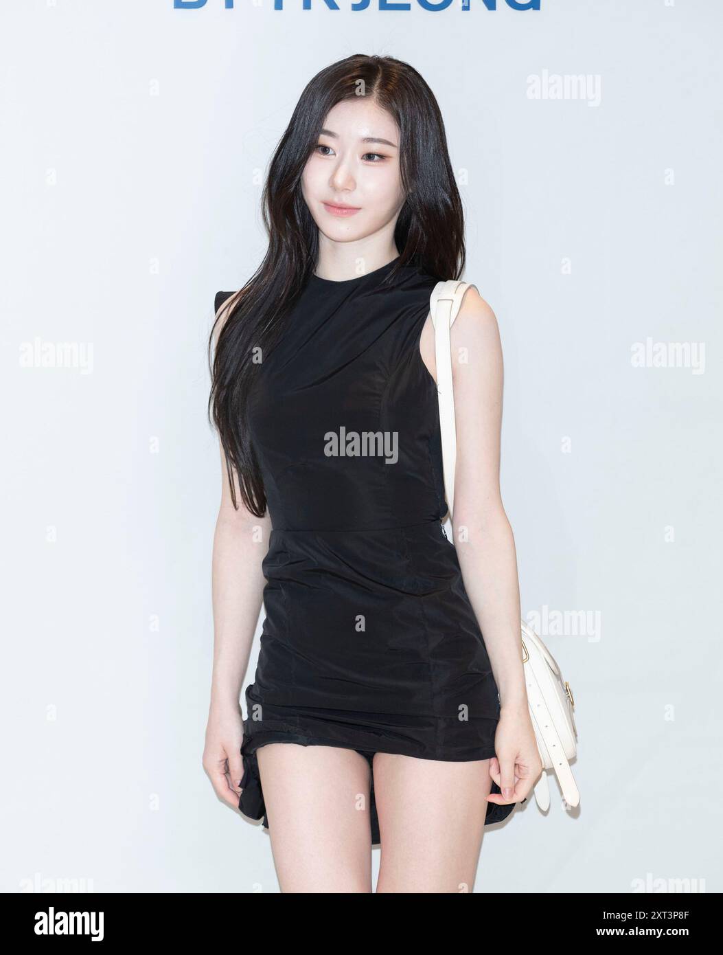 Seoul South Korea. 13th Aug 2024. South Korean singer Chaeryeong member of K Pop girl group ITZY attends a photocall for the BALLY by YK Jeong Capsule Collection Lauching at Hyundai Department in