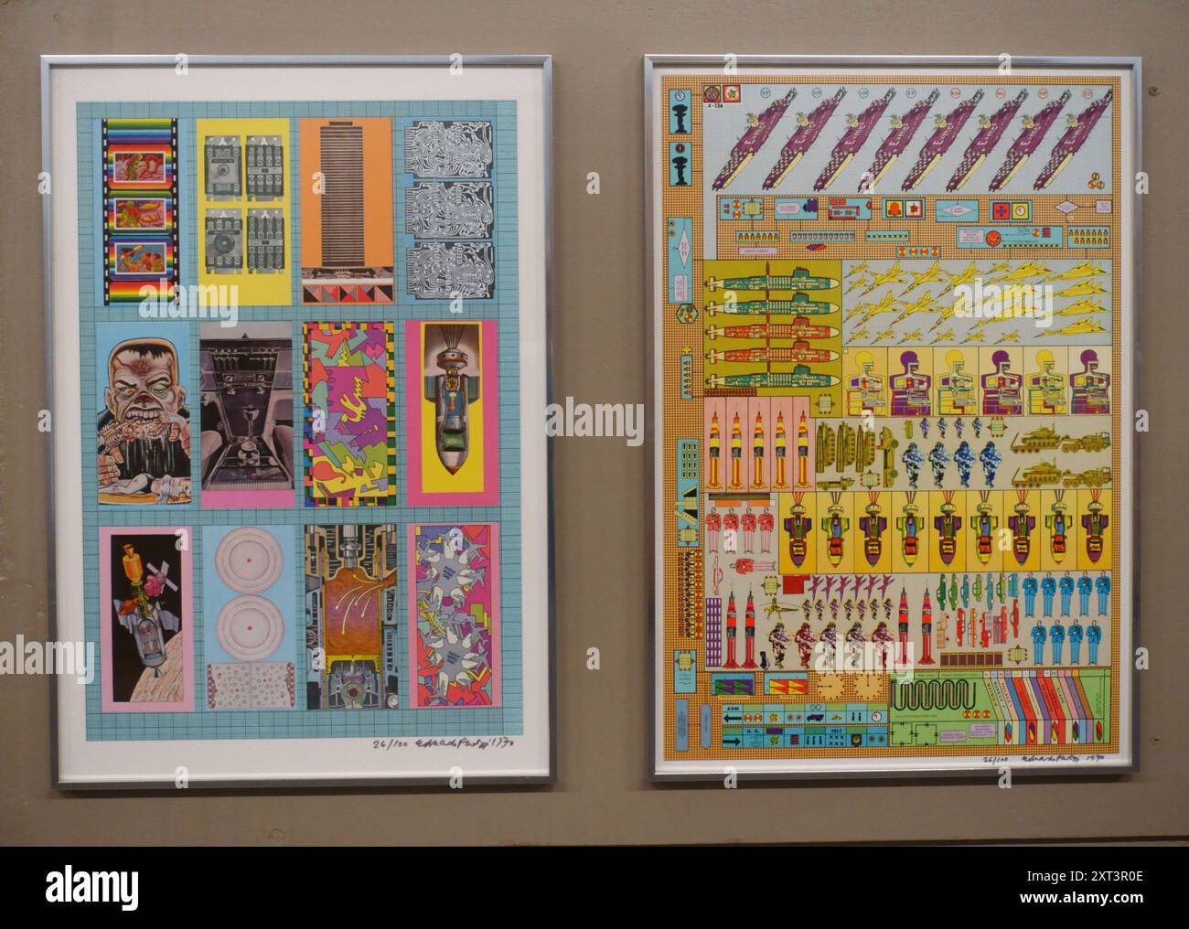 Screenprint and lithograph by Eduardo Paolozzi Stock Photo