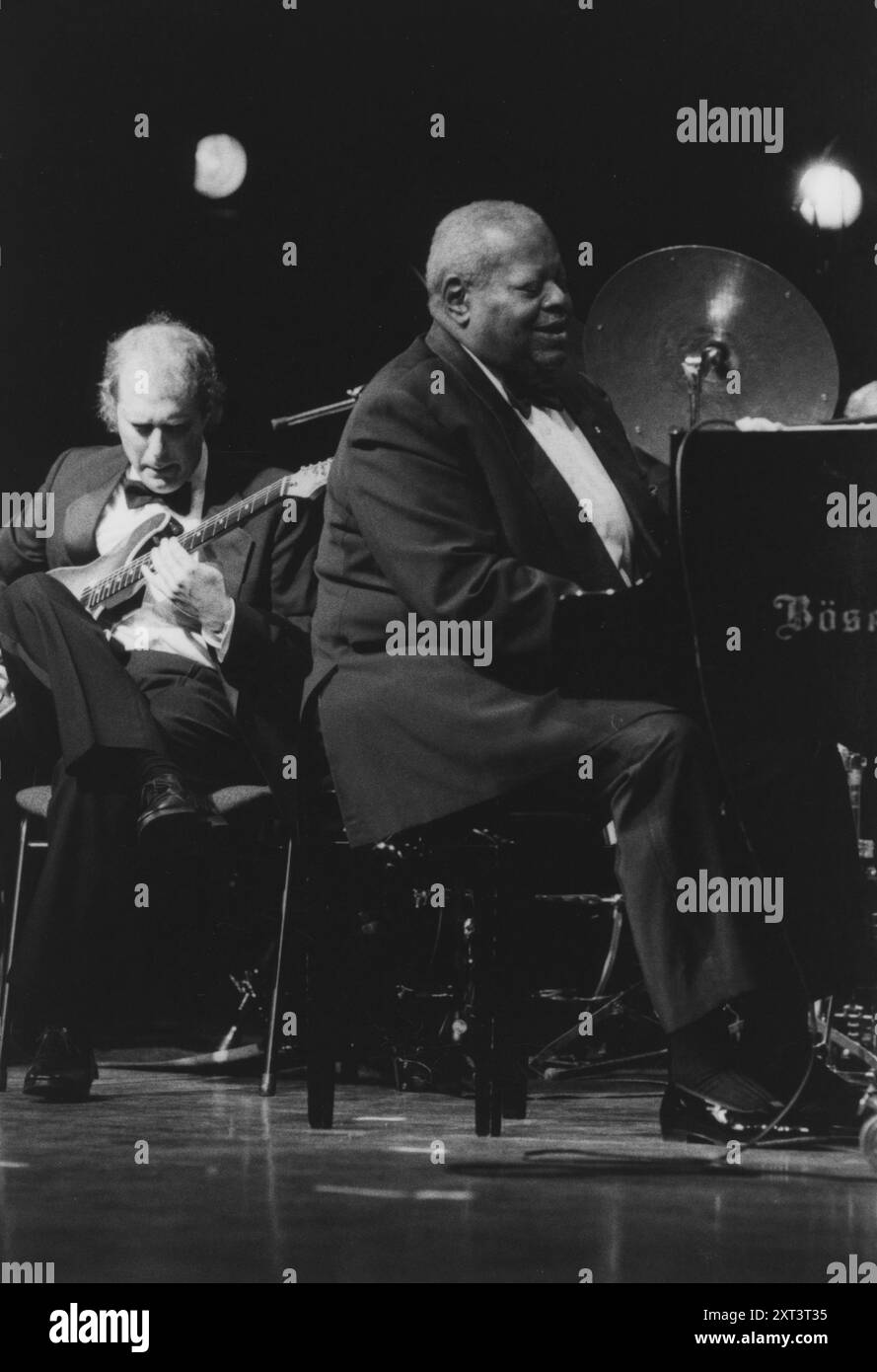 Oscar Peterson, North Sea Jazz Festival, Netherlands, 1995. Stock Photo