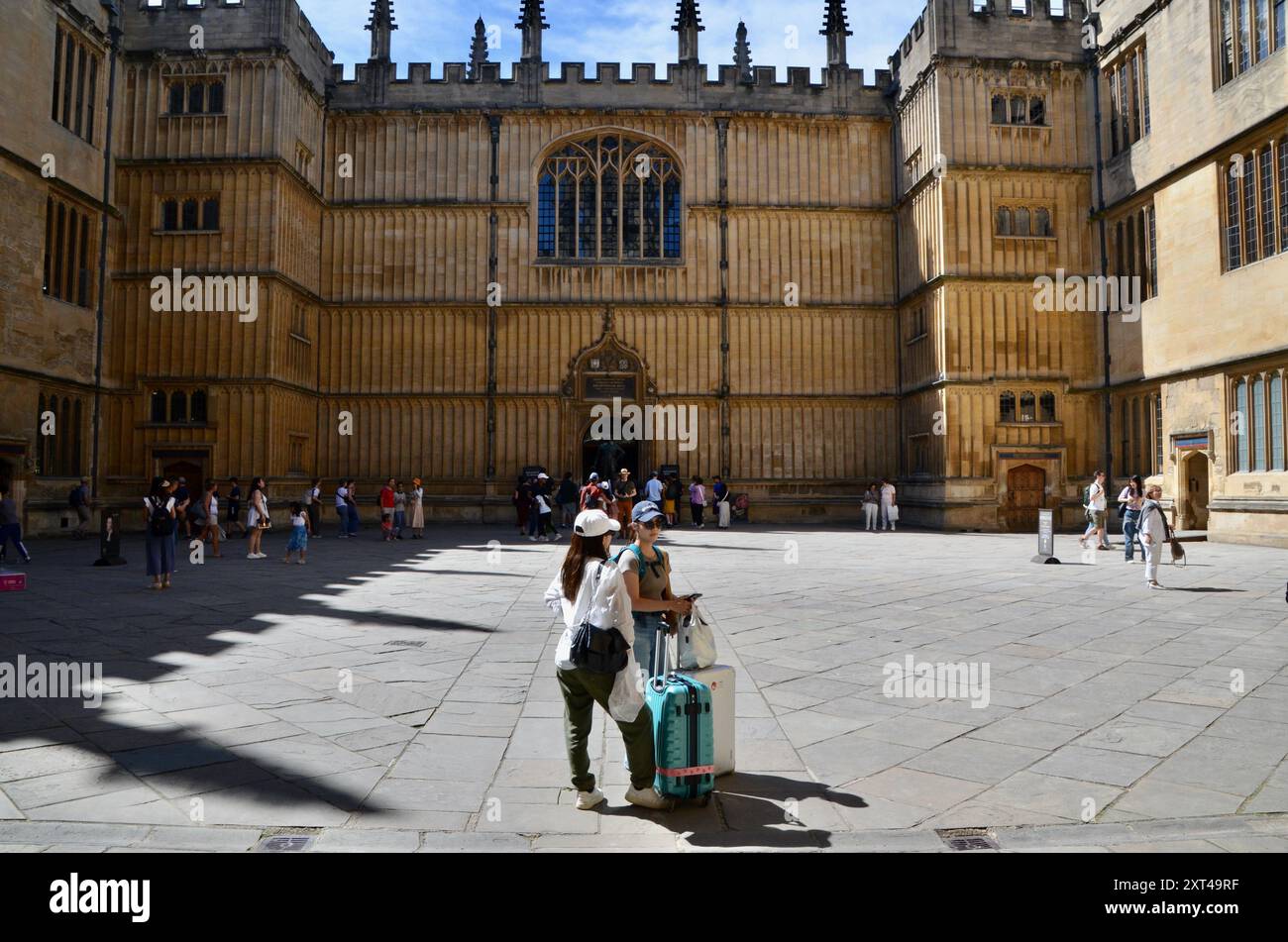 Bodleian Old Library oxford university oxford england UK Stock Photo ...