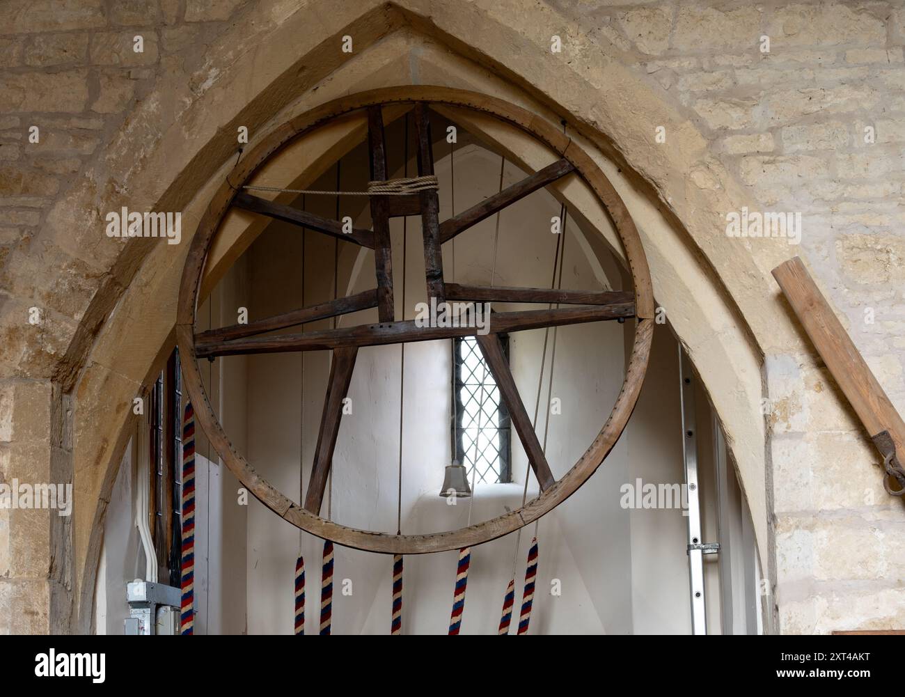 Church bell ropes ringing hi-res stock photography and images - Alamy