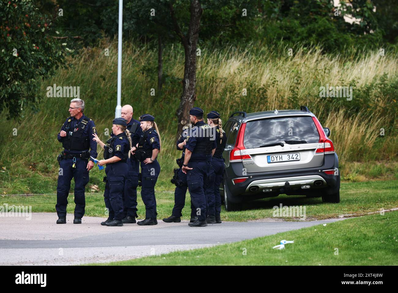 Linköping, Sweden. 13th, August, 2024. One person are injured after a