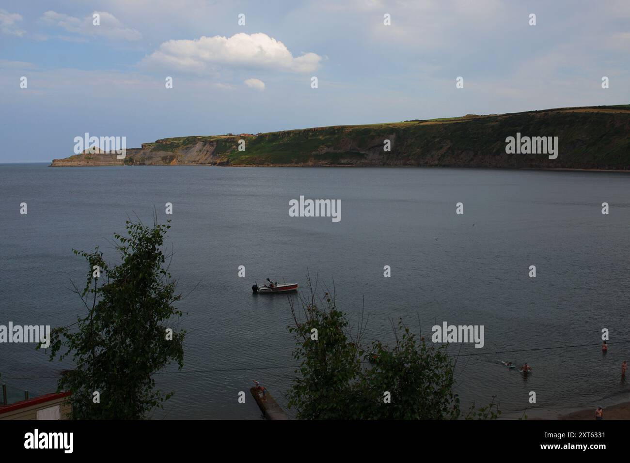 Runswick Bay in North Yorkshire, England, UK Stock Photo