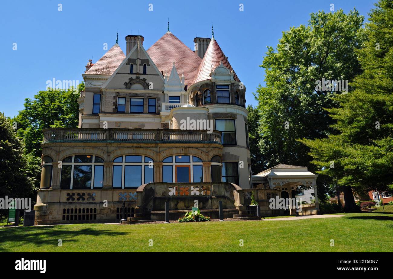 Clayton, the grand Pittsburgh mansion once home to industrialist Henry Clay Frick and family, is now open to the public as a house museum. Stock Photo