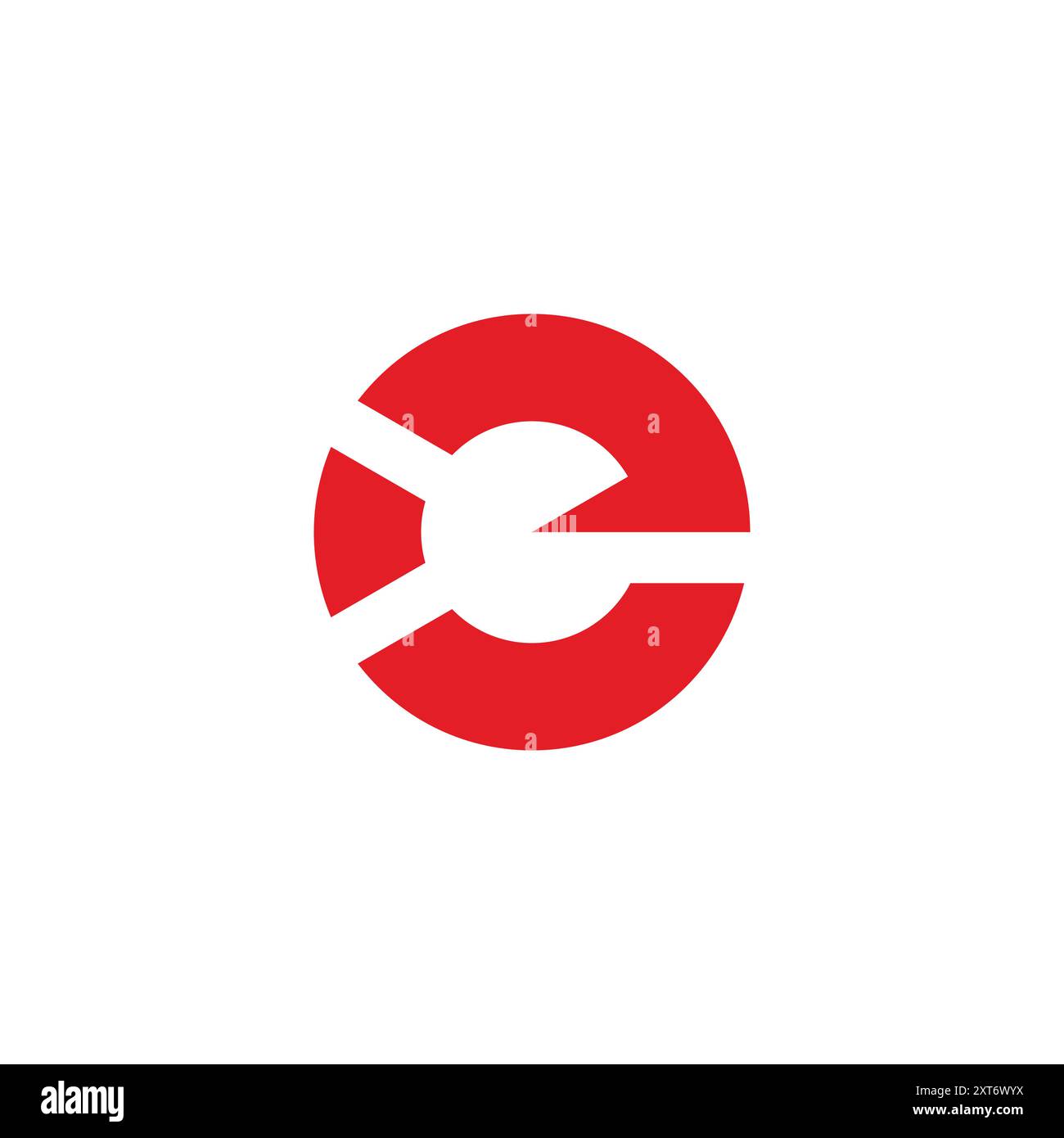 letter e round motion arrow simple geometric logo vector Stock Vector ...