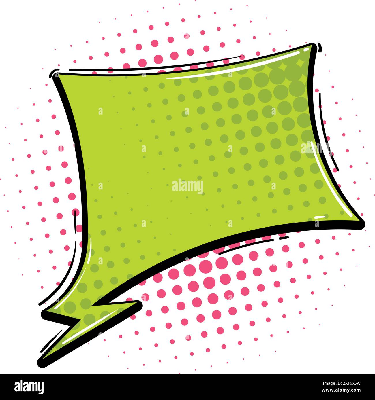 Comic-style speech bubble with halftone dot pattern design Stock Vector ...