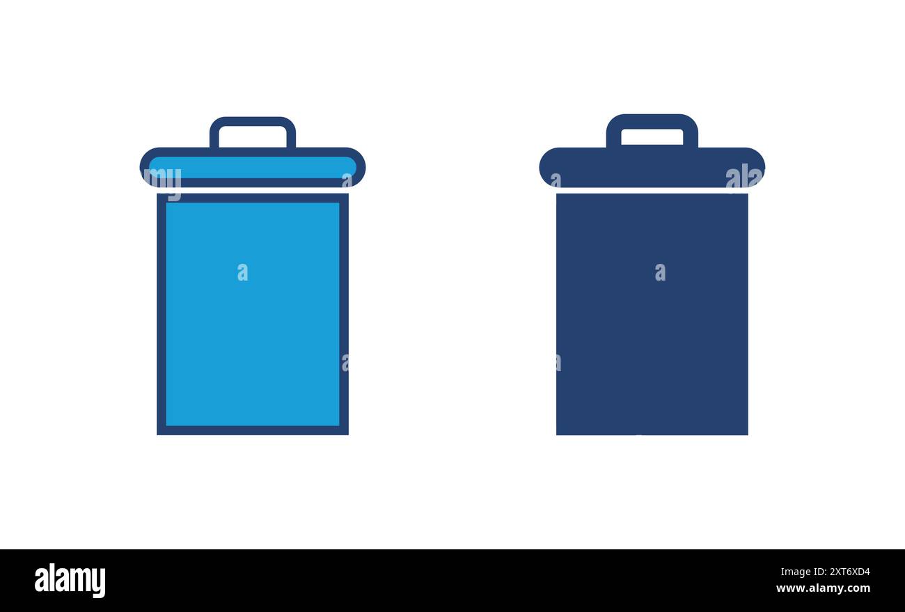Trash icon vector. trash can icon. delete icon vector. garbage Stock Vector