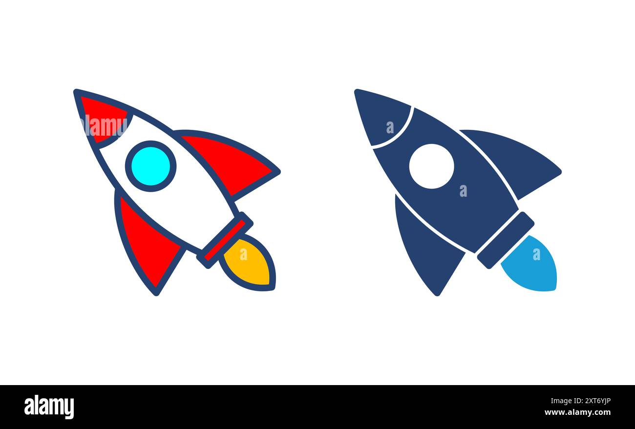 Rocket icon vector. Startup icon vector Stock Vector Image & Art - Alamy