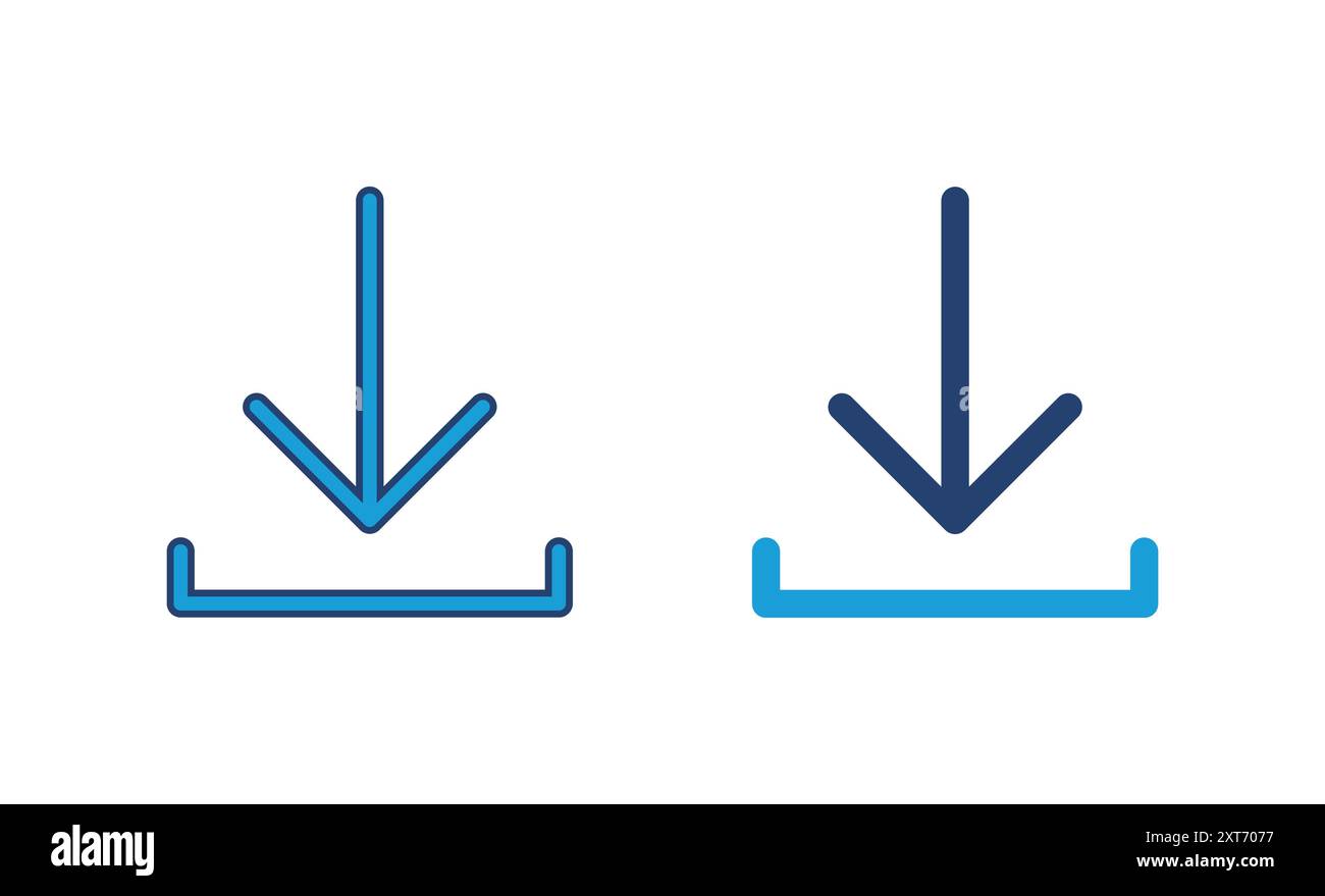 Download icon vector. Download vector icon Stock Vector