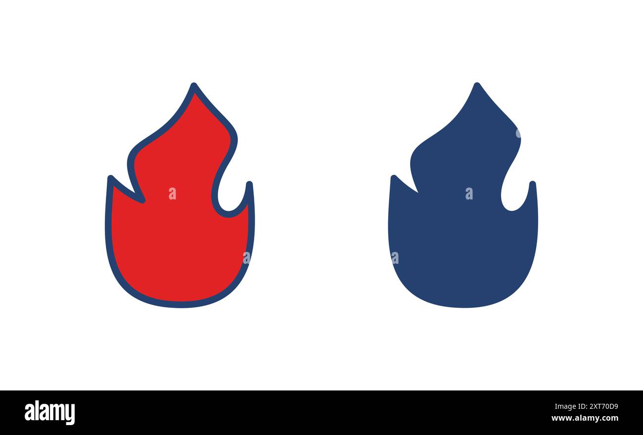 Fire icon vector. fire vector icon Stock Vector Image & Art - Alamy