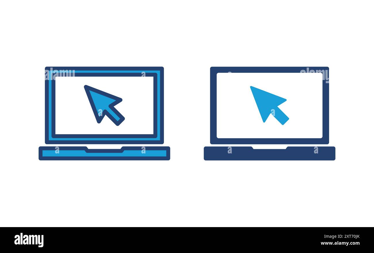 Laptop icon vector. computer icon vector Stock Vector