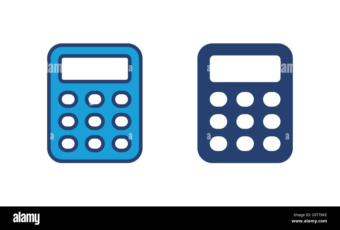 Calculator icon vector. Accounting calculator icon. calculator vector Stock Vector