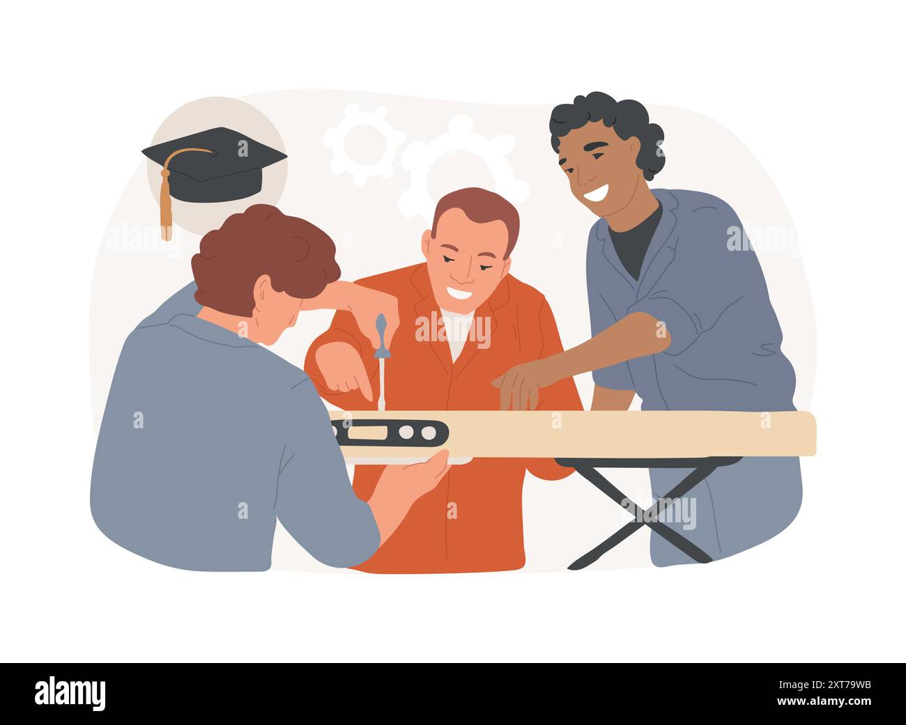 Locksmithing isolated cartoon vector illustrations Stock Vector Image ...