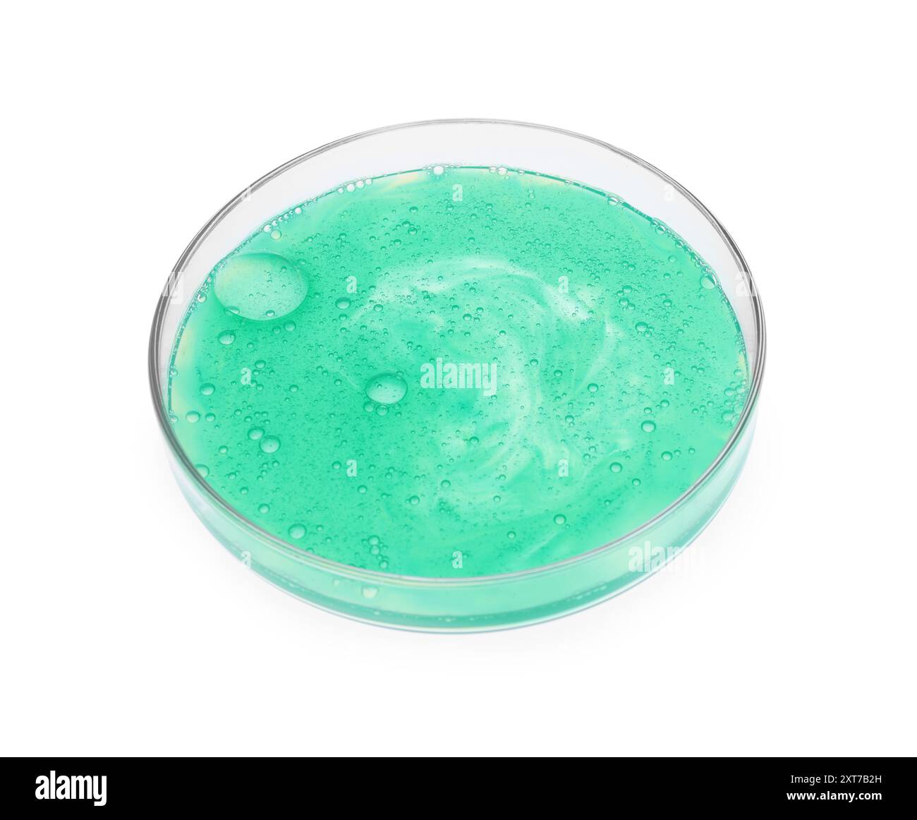 Petri dish with sample isolated on white Stock Photo - Alamy