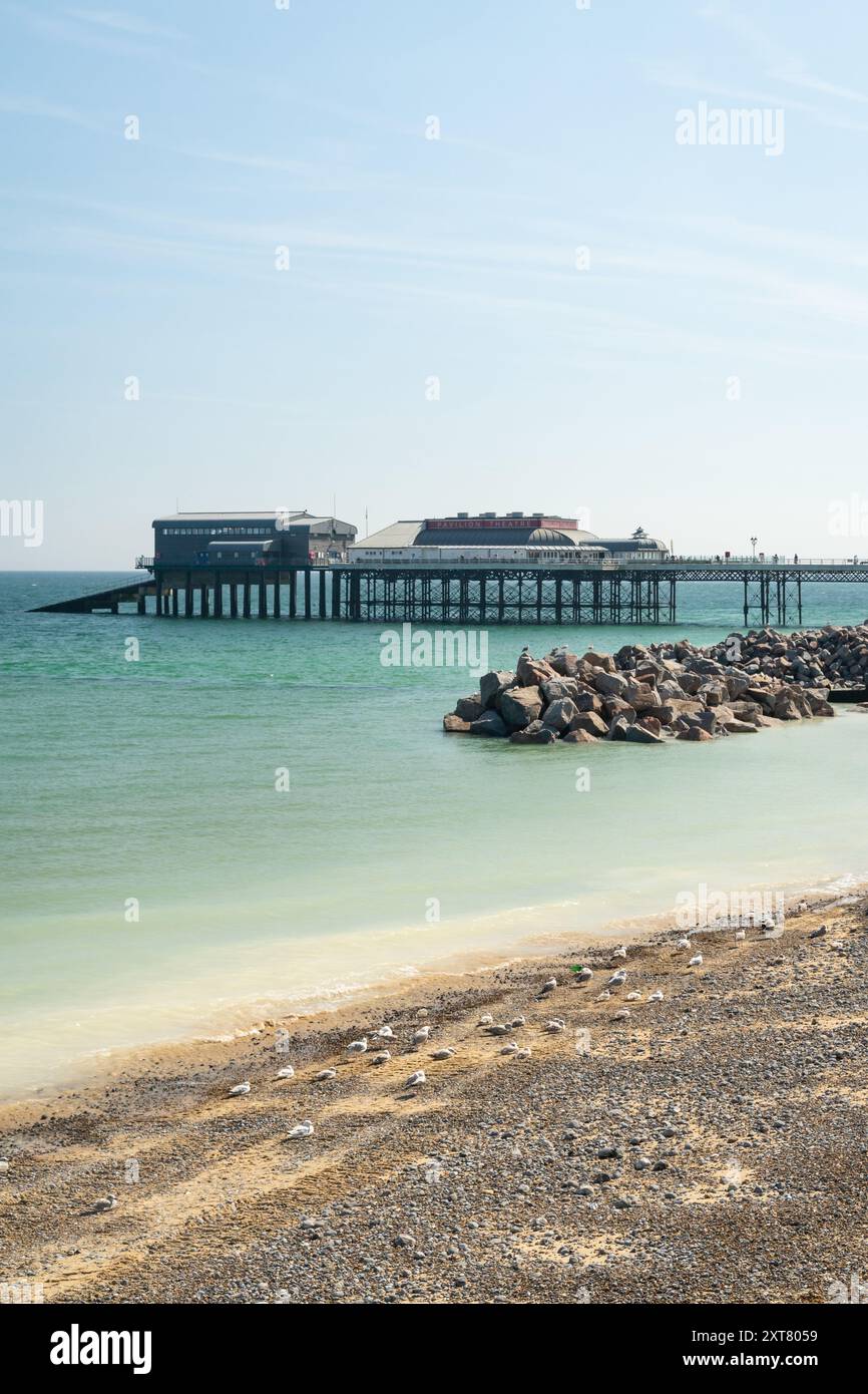 Sea Defence Upgrades at Cromer - Norfolk, UK Stock Photo