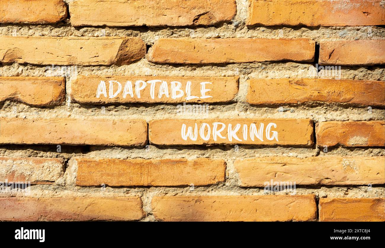 Adaptable working symbol. Concept words Adaptable working on beautiful ...