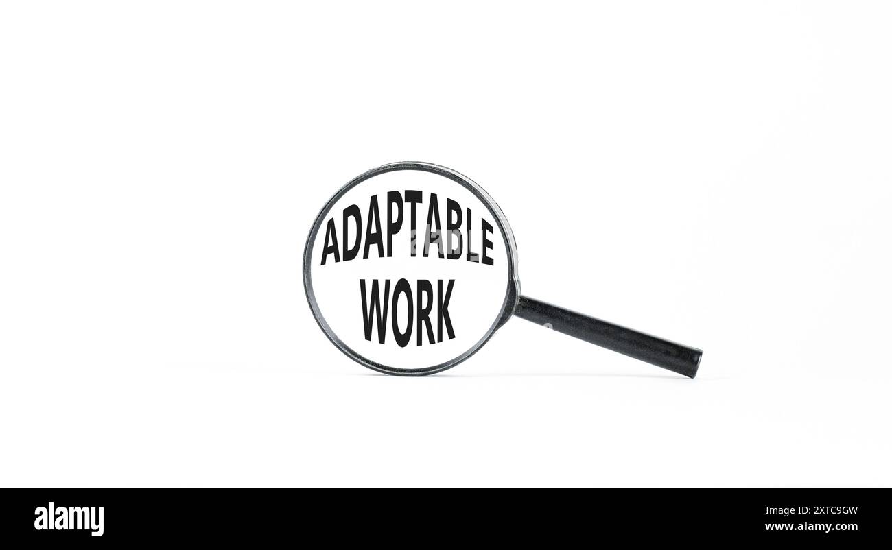 Adaptable work symbol. Concept words Adaptable work in beautiful ...