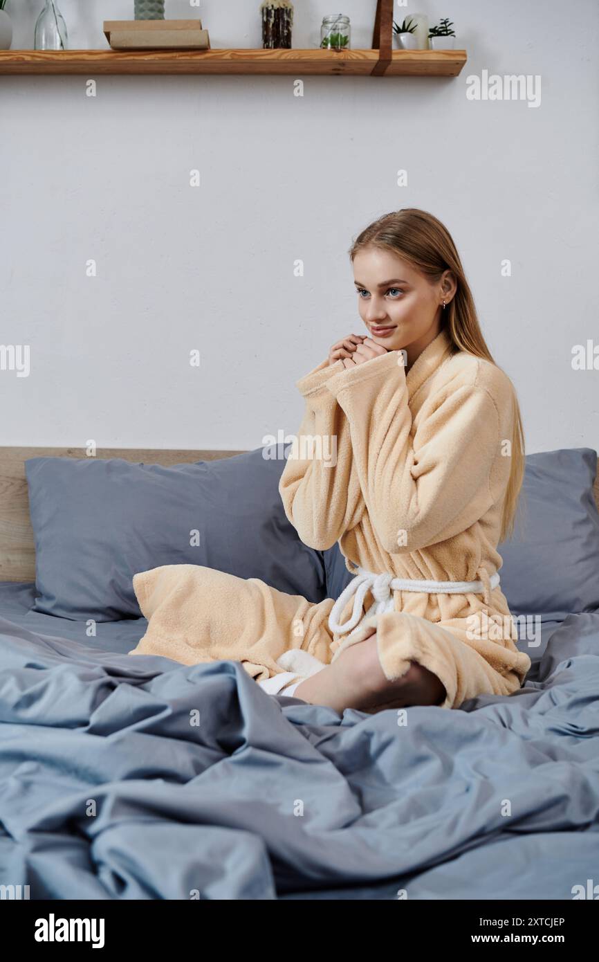 Someone Wearing Robe Young woman wearing white robe hi-res stock photography and images - Alamy
