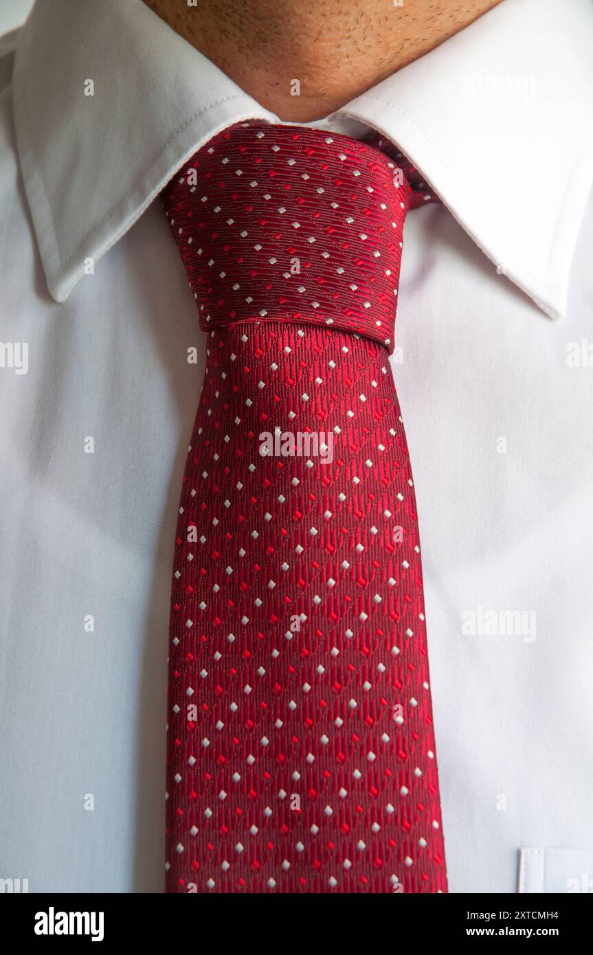 White shirt red tie hi-res stock photography and images - Alamy