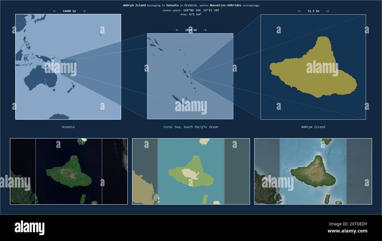 Ambrym Island in the Coral Sea - belonging to Vanuatu. Described ...