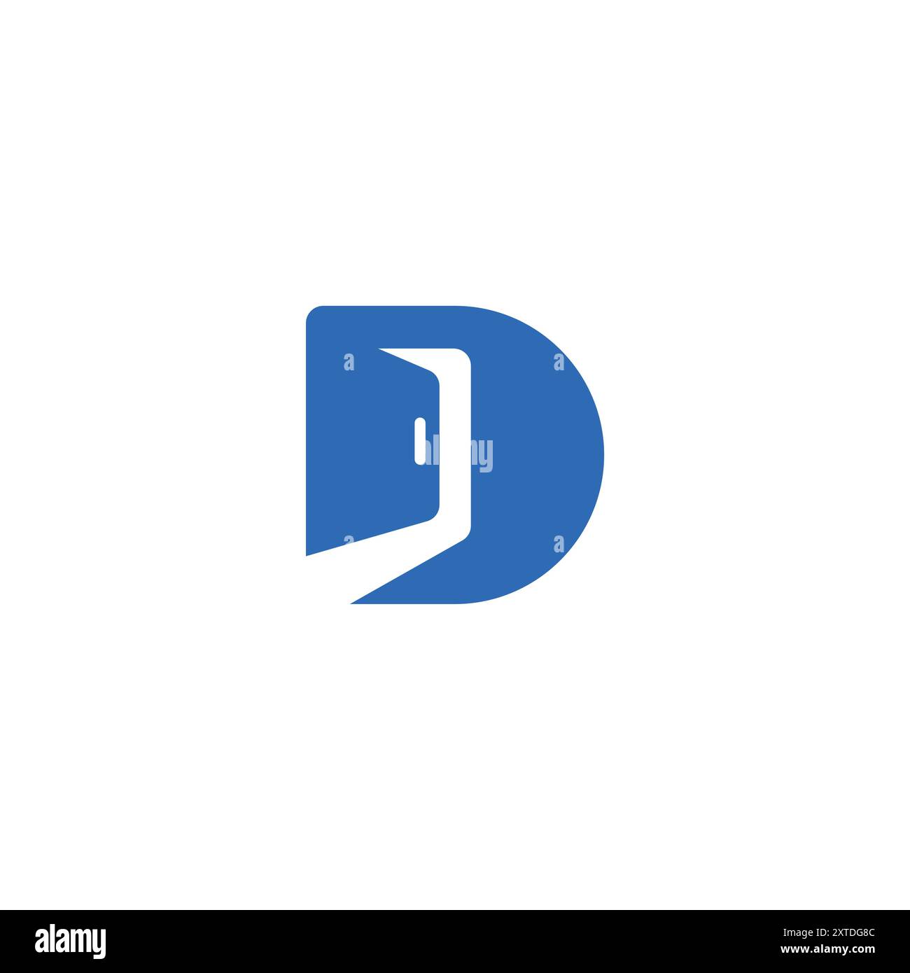 Letter D Door Logo Vector Stock Vector