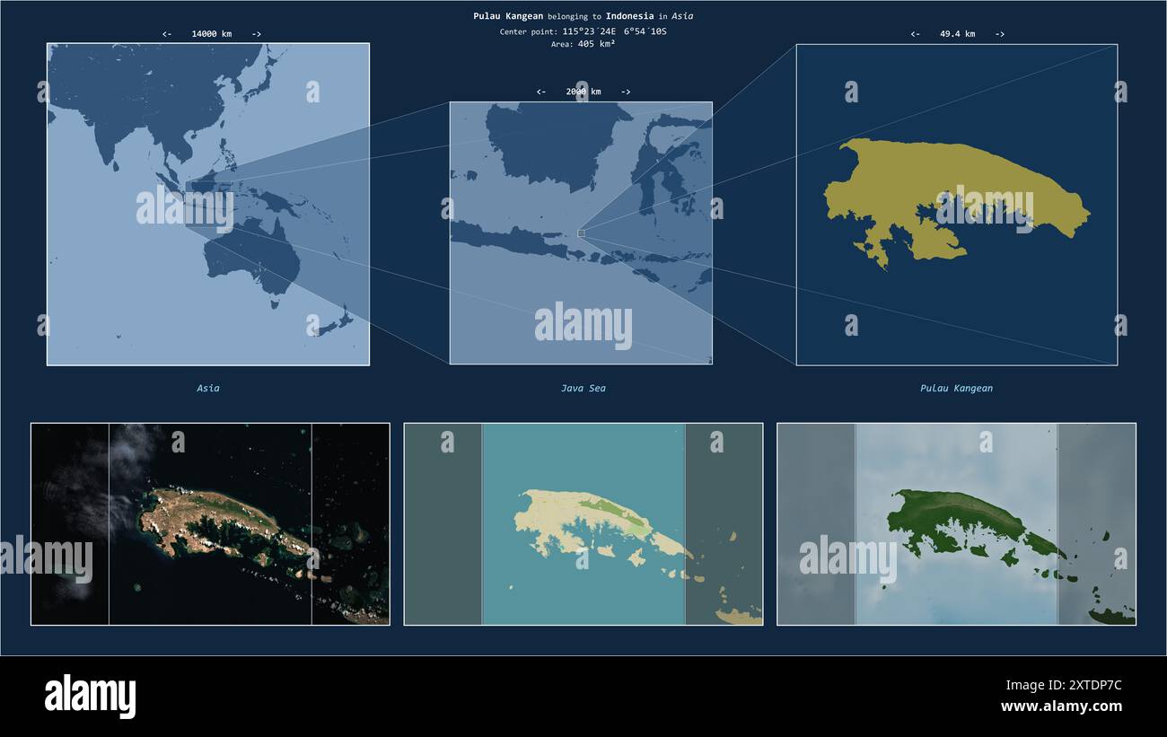 Pulau Kangean in the Java Sea - belonging to Indonesia. Described ...
