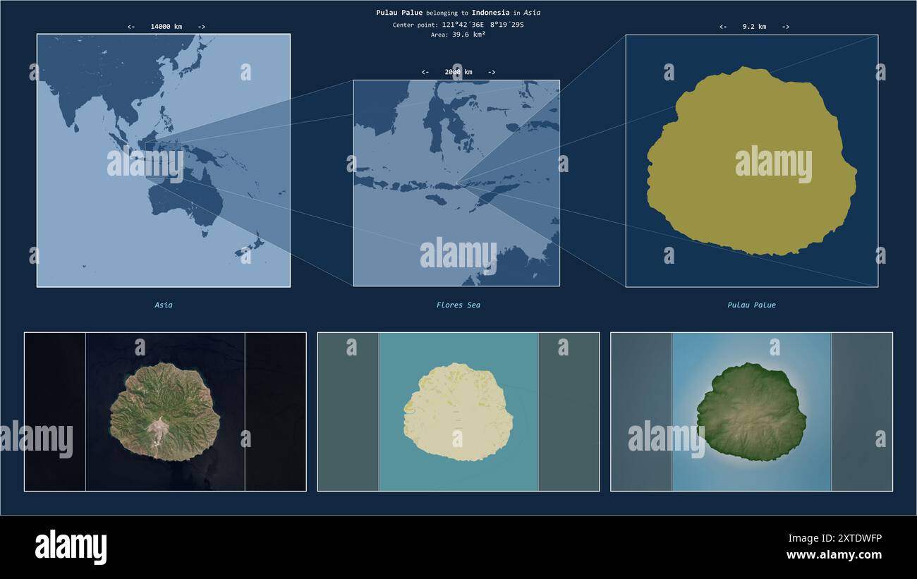 Pulau Palue in the Flores Sea - belonging to Indonesia. Described ...