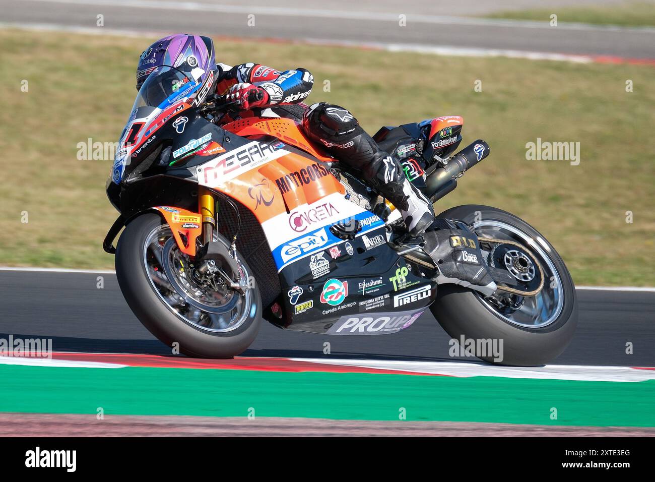 (21) Michael Ruben Rinaldi from Italy of Team Motocorsa Racing, rides ...