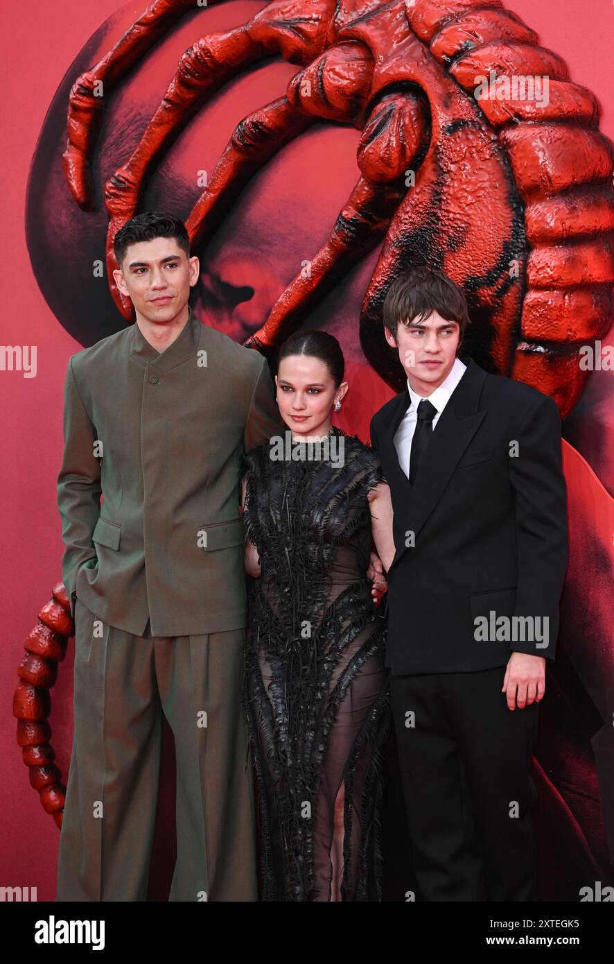 London, UK. August 14th, 2024. Archie Renaux, Cailee Spaeny London, UK. August 14th, 2024. Archie Renaux, Cailee Spaeny