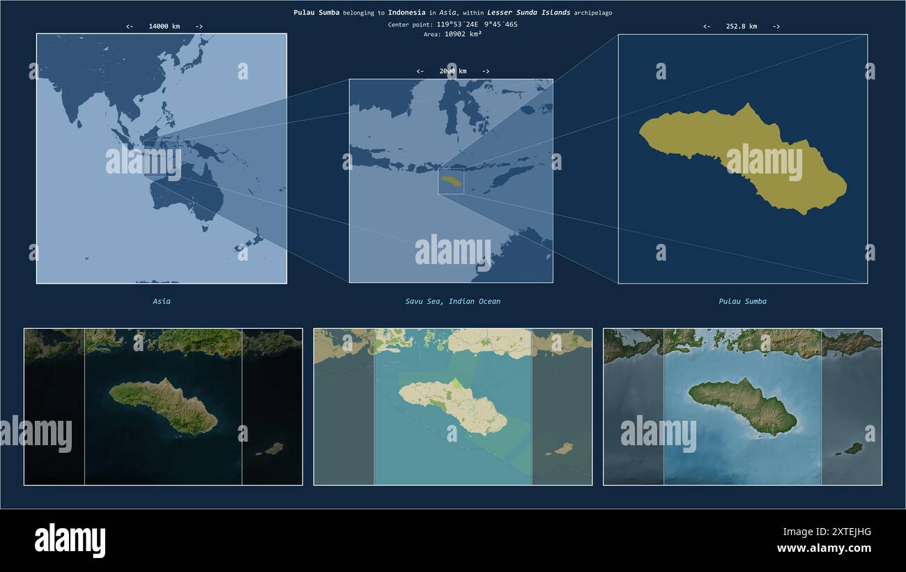 Pulau Sumba in the Savu Sea - belonging to Indonesia. Described ...