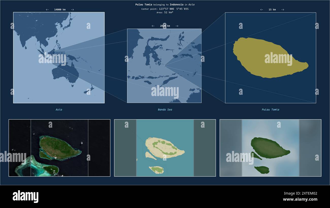 Pulau Tomia in the Banda Sea - belonging to Indonesia. Described ...